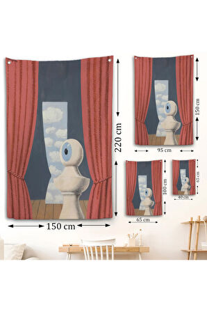 Rene Magritte Belçika Sürrealizim Shekspare Duvar Örtüsü-7327