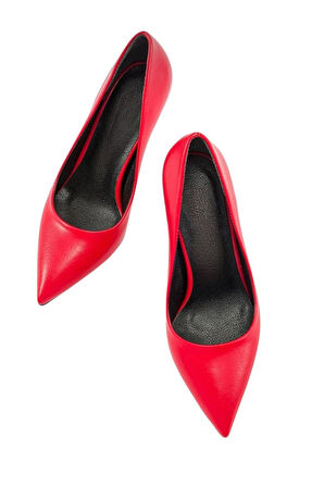 Kadın 8 cm Topuklu Ayakkabı KIRMIZI