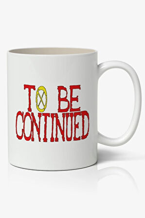 One Piece To Be Continued Anime Baskılı Beyaz Kupa Bardak