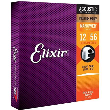 Elixir 012-056 Fosfor Bronz Akustik Gitar Teli (16077)