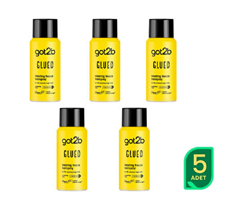 Schwarzkopf Got2B Glued  Seyahat Saç Spreyi 100ML X  5 ADET 