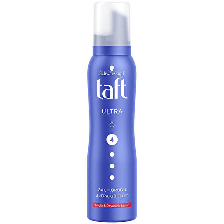 Taft Saç Köpüğü Ultra No: 4 Strengthened Hair 150 ml