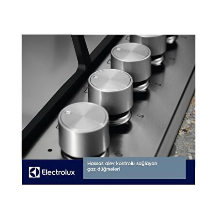Electrolux EGS6436SX Wok Gözlü Inox Ankastre Ocak