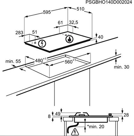 Electrolux KGS6424SX Elektrikli Ankastre Ocak