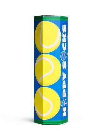 Happy Socks Mavi Erkek Desenli Çorap 3-Pack Tennis Socks Gift Set