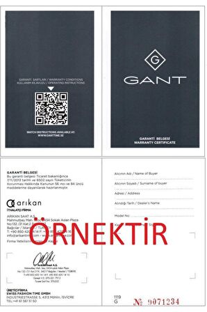 G163011 Gant Erkek Kol Saati