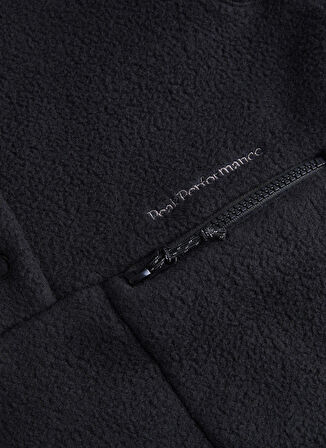 Siyah Kadın Dik Yaka Polar Sweatshırt G78130100_W Fleece Snap T-Neck