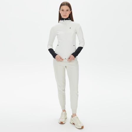 Peak Performance Rider Zip Hood Kadın Beyaz Outdoor Ceket
