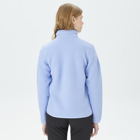 Peak Performance Fleece Snap Kadın Mavi Outdoor Polar