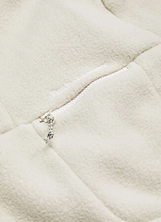 M Fleece Snap T-Neck-SAND FOG Krem Fermuarlı Yaka Normal Kalıp Erkek Polar Sweatshırt