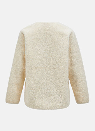 Bej Erkek V Yaka Bol Kesim Polar Sweatshırt G79060020_M Heavy Pile Cardigan