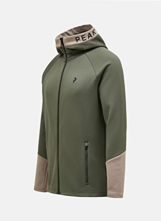 Bej - Haki Erkek Kapüşon Yaka Sweatshirt G79437040_M Rider Zip Hood