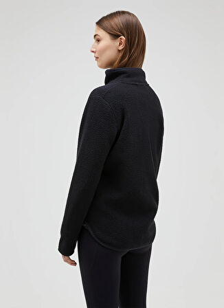 Peak Performance Siyah Düz Kadın Polar Sweatshırt W Pile Zip Jacket-BLACK