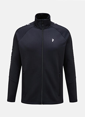 Siyah Erkek Dik Yaka Sweatshirt G79436050_M Rider Zip Jacket