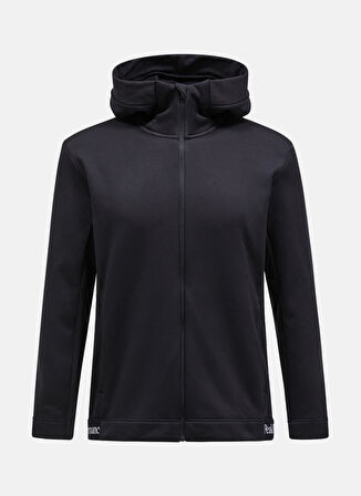 M Rider Tech Zip Jacket Siyah Erkek Fermuarlı Yaka Ceket