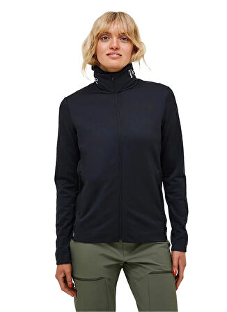 Peak Performance W Rider Tech Zip Jacket Siyah Normal Düz Kadın Ceket