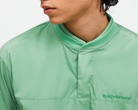 Peak Performance M WIND CREW Erkek Günlük Sweatshirt G80212020T Yeşil
