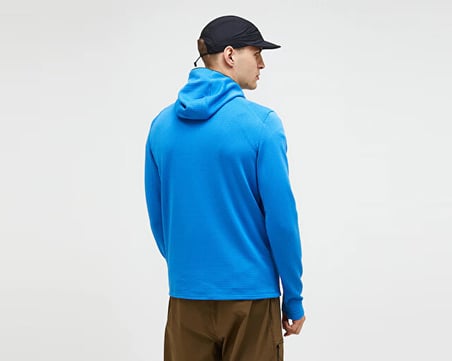 Peak Performance M TRAIL POLARTEC ZIP HOOD Erkek Günlük Sweatshirt G80169050T Mavi