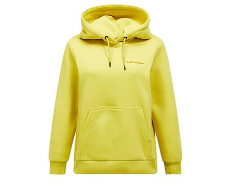 Peak Performance W ORIGINAL SMALL LOGO HOOD Kadın Günlük Sweatshirt G79574220T Sarı