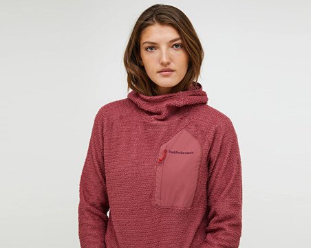 Peak Performance W FREELIGHT ALPHA HOOD Kadın Günlük Sweatshirt G80439030T Pembe