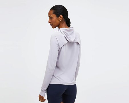 Peak Performance W REPEL UPF HOODED LS TEE Kadın Günlük Uzun Kollu Tişört G80742020T Mor