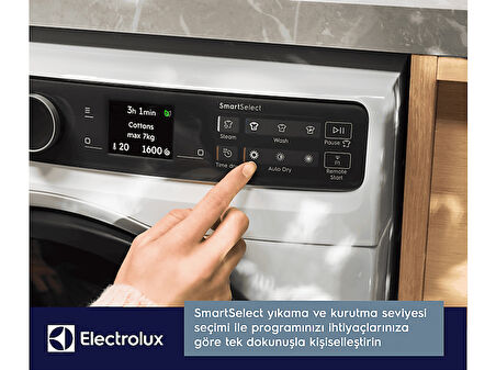 ELECTROLUX EW8W7607AT 800 Serisi UltraCare 11 kg Yıkama 7 kg Kurutma 1600 Devir AutoDose Wi-Fi Kurutmalı Çamaşır Makinesi