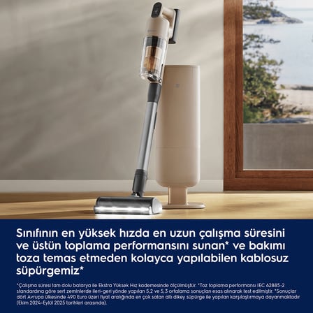 Electrolux Ultimate 900 EP91UB21ES Şarjlı Dikey Süpürge Fındık Beji