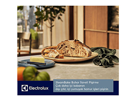 ELECTROLUX KODEH10H 500 Serisi SurroundCook SteamBake Buhar İlaveli AquaClean Temizlemeli 72 L Ankastre Fırın