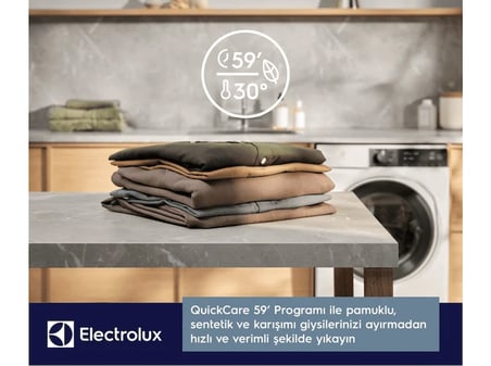 ELECTROLUX EW7F4422CT 700 Serisi SteamCare A Enerji Sınıfı 12 kg 1400 Devir Wi-fi Çamaşır Makinesi