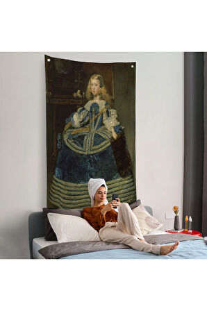 Diego Velázquez - İnfanta Margarita'nın Portre Duvar Örtüsü-7333