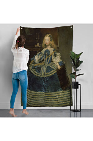 Diego Velázquez - İnfanta Margarita'nın Portre Duvar Örtüsü-7333