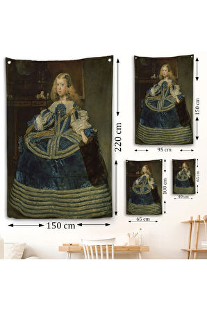 Diego Velázquez - İnfanta Margarita'nın Portre Duvar Örtüsü-7333