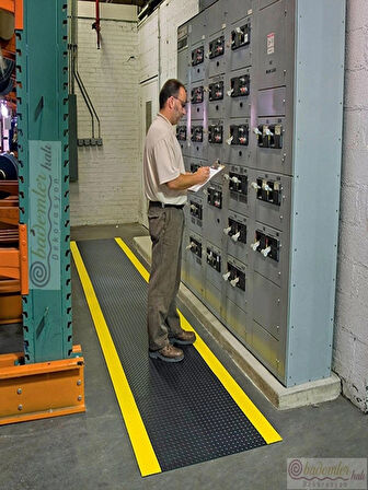 5mm Yalıtkan Paspas İzole Halı Elektrik Pano Paspası EN: 70cm 