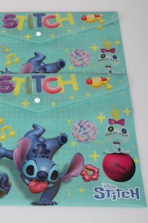 x Dekomus Lisanslı Stitch 4 Adet Çıtçıt Dosya Yeni Sezon