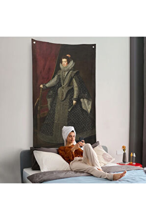 Bourbonlu Isabella Kral Philip IV'ün İlk Kraliçesi Duvar Örtüsü-7334