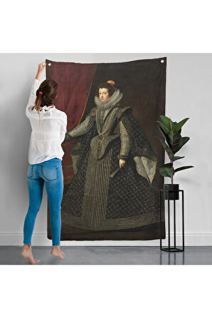 Bourbonlu Isabella Kral Philip IV'ün İlk Kraliçesi Duvar Örtüsü-7334