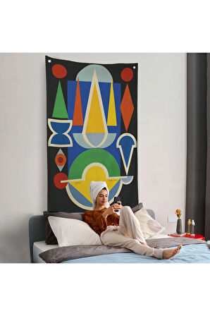 Auguste Herbin - Kompozisyon Çiçek Meyve Duvar Örtüsü-7335