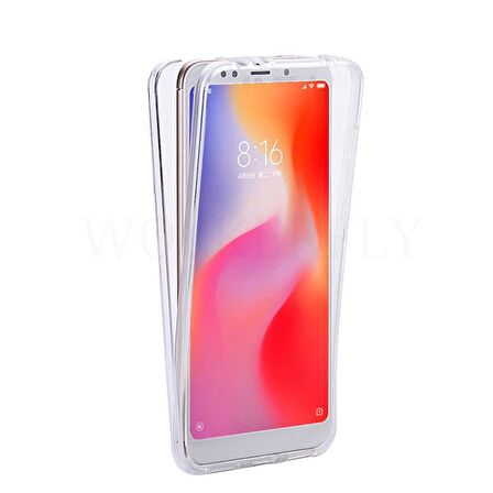Xiaomi Redmi Note 5 Pro Kılıf Ön Arka Şeffaf Silikon Koruma