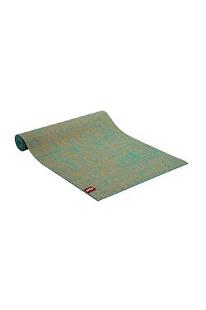 Doğal Jüt Kaplama Turkuaz Yoga Mat