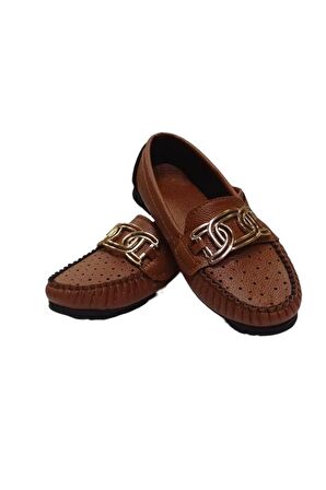 Kadın Toka Detaylı Günlük Babet Ayakkabı TABA