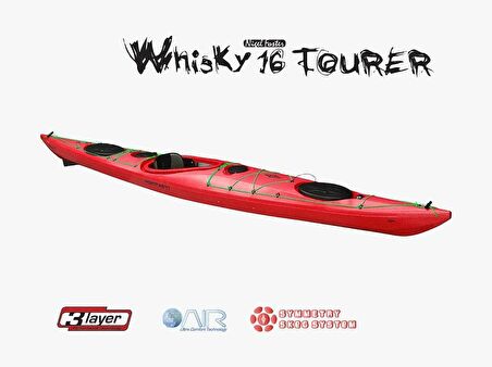 Point65 Whisky 16 Tourer-Rudder & Skeg Kano-KIRMIZI