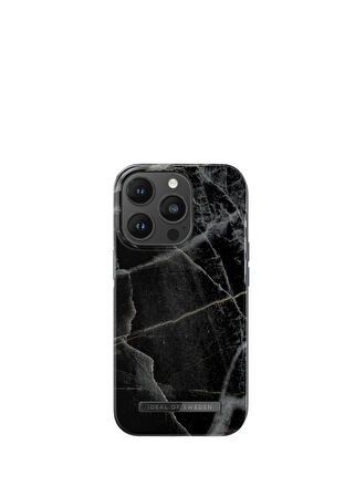 Ideal Of Sweden iPhone 14 Pro Black Thunder Marble Telefon Kılıfı