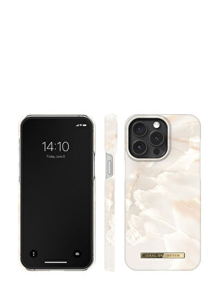Ideal Of Sweden iPhone 15 Pro Max İnci Mermer Desenli Telefon Kılıfı