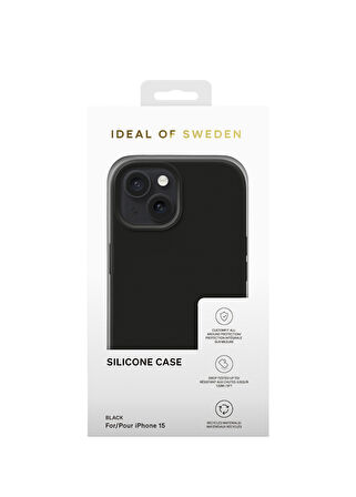 Ideal Of Sweden iPhone 15 Uyumlu Siyah Silikon Kılıf