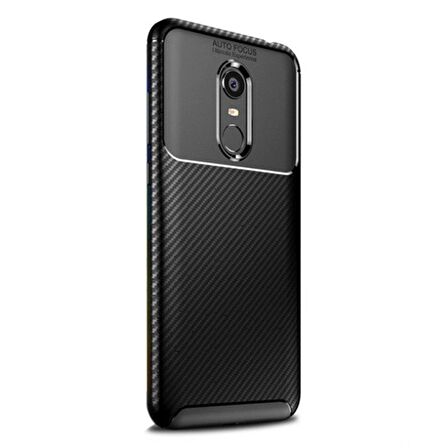 Gpack Xiaomi RedMi 5 Plus Kılıf Negro Karbon Dizayn Silikon