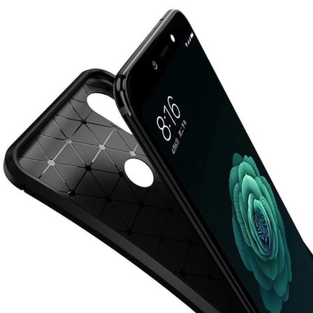 Gpack Xiaomi Red Mi Note 5 Pro Kılıf Negro Karbon Dizayn Silikon