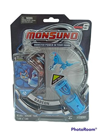 Monsuno Babeon 1 Tüp 1 Kart 1 Figür Lisanslı Monsuno Oyuncakları