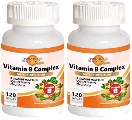 B Vitamini Kompleksi 2x120 Tablet Vitamin B Complex