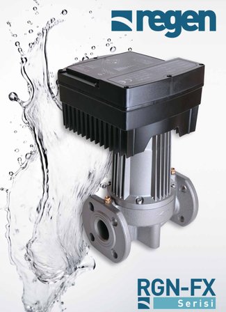 Regen RGN 40 FX 345 Watt Frekans Konvertörlü Sirkülasyon Pompası (DN 40) 14 m3 Debi - 10 mSS Basınç 