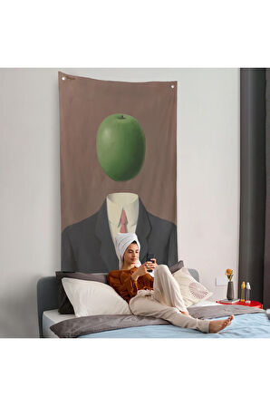 Rene Magritte - Soyut Sabit Fikir Duvar Örtüsü-7343